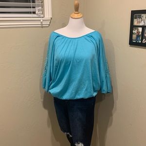 Lane Bryant Teal Blouse